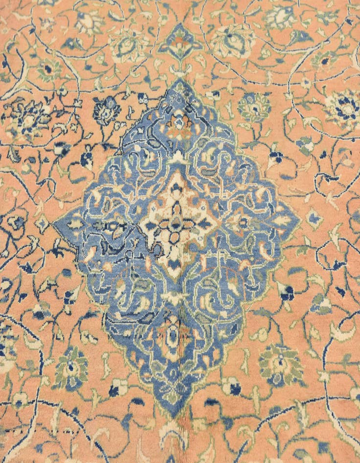 Detail image of 9' 10 x 13'  Hand Knotted Farahan Persian Wool Rug