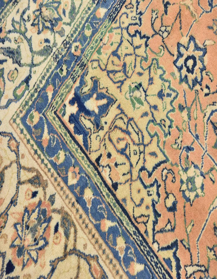 Detail image of 9' 10 x 13'  Hand Knotted Farahan Persian Wool Rug