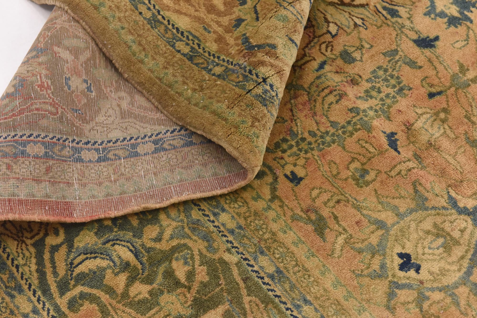 9' 8 x 12' 7 Hand Knotted Farahan Persian Wool Rug