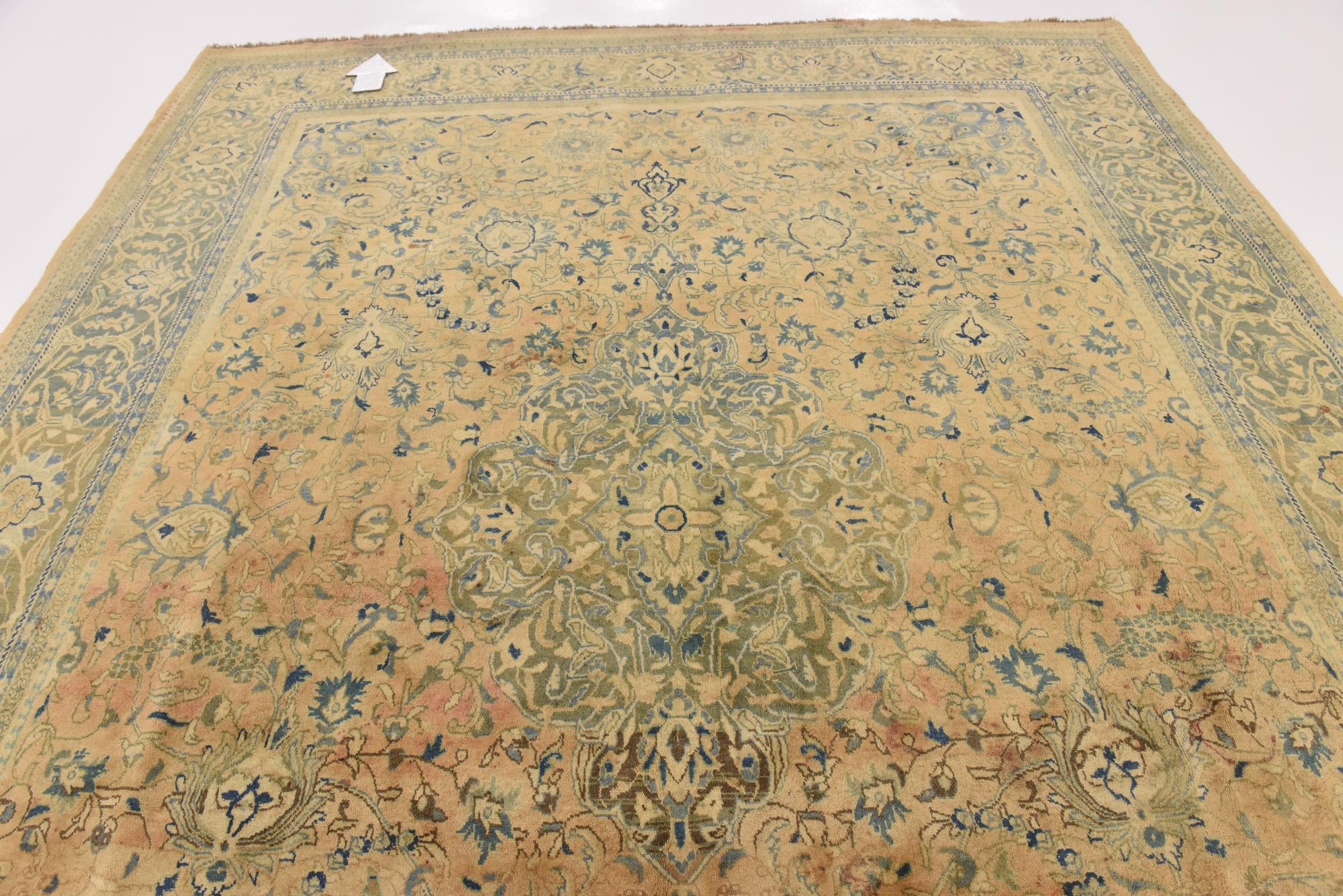 9' 8 x 12' 7 Hand Knotted Farahan Persian Wool Rug