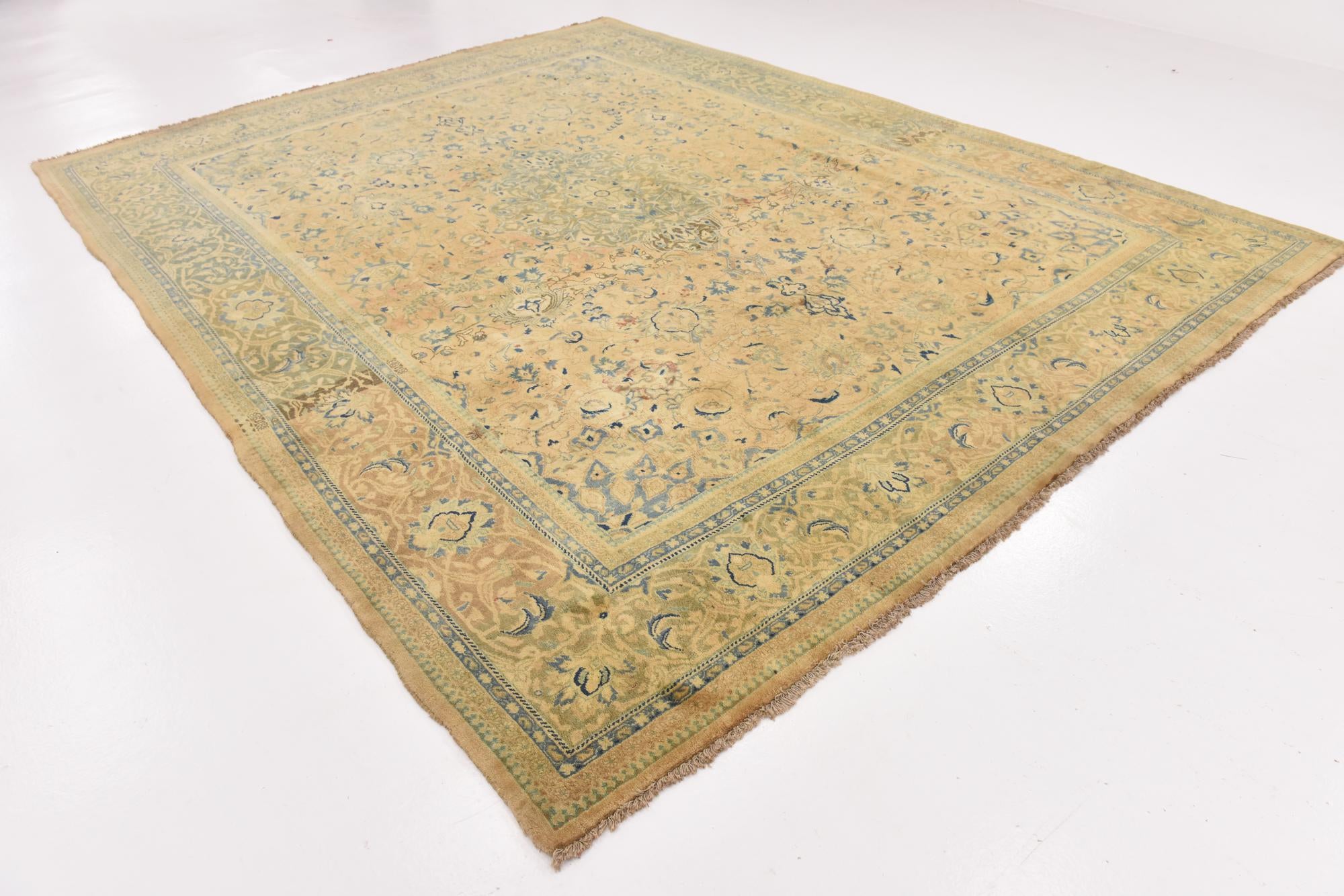 9' 8 x 12' 7 Hand Knotted Farahan Persian Wool Rug