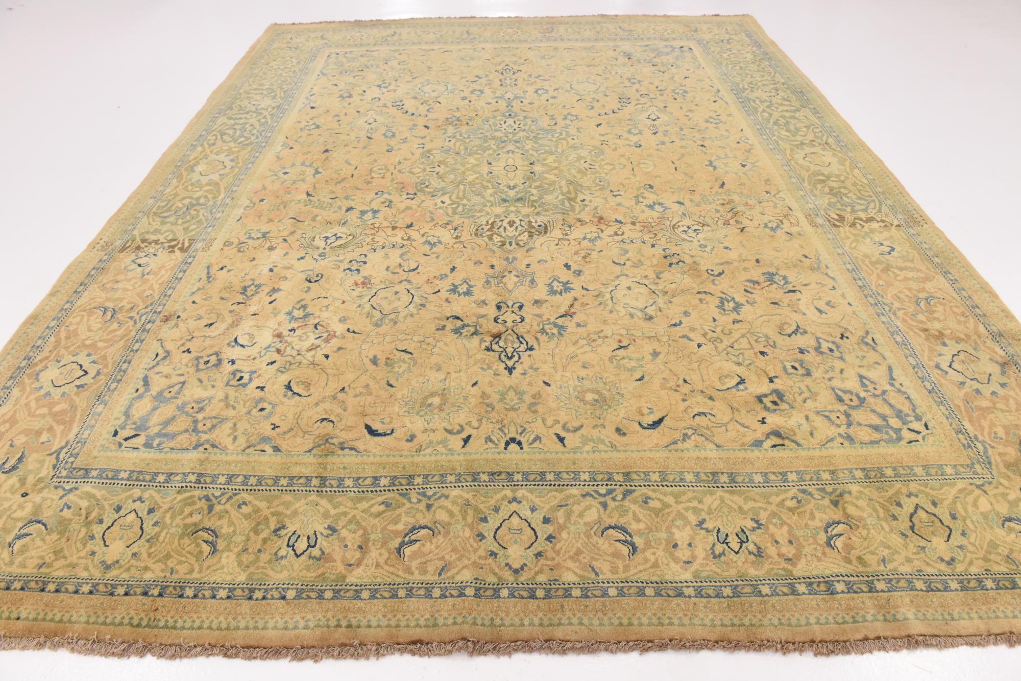 9' 8 x 12' 7 Hand Knotted Farahan Persian Wool Rug