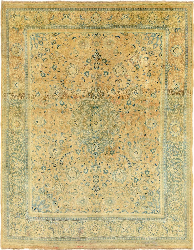 Detail image of 9' 8 x 12' 7 Hand Knotted Farahan Persian Wool Rug