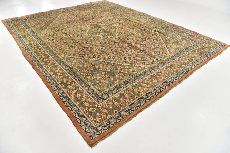Detail image of 310cm x 390cm anudado a mano Farahan Alfombra Persa Lana
