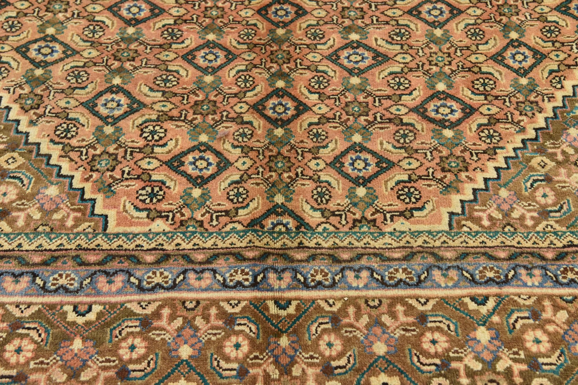 310cm x 390cm anudado a mano Farahan Alfombra Persa Lana