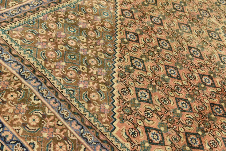 Detail image of 10' 2 x 12' 10 Hand Knotted Farahan Persian Wool Rug
