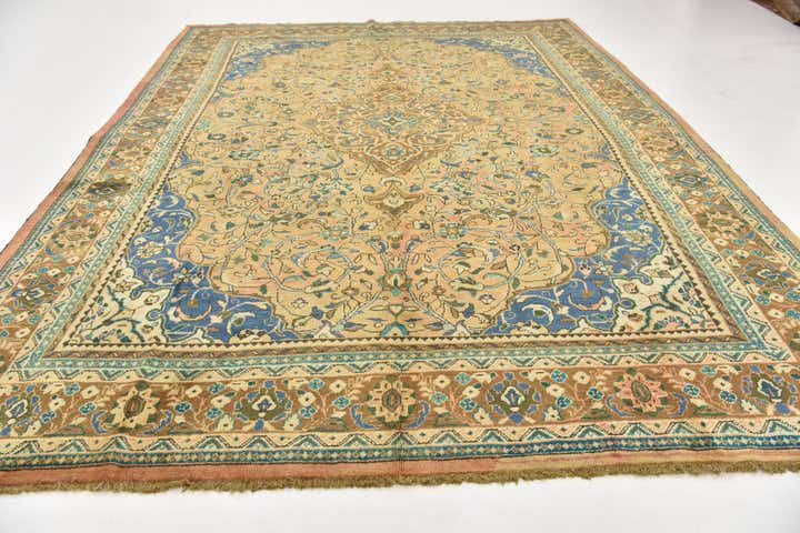 10' 1 x 13' 2 Hand Knotted Farahan Persian Wool Rug