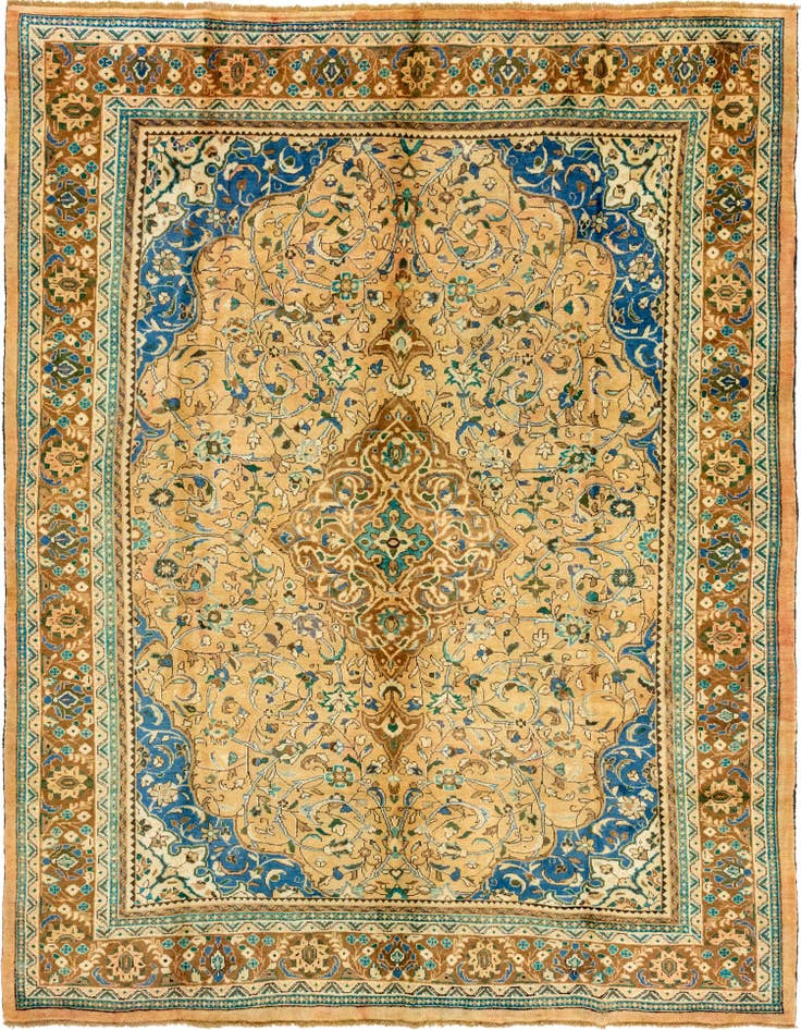 Detail image of 10' 1 x 13' 2 Hand Knotted Farahan Persian Wool Rug