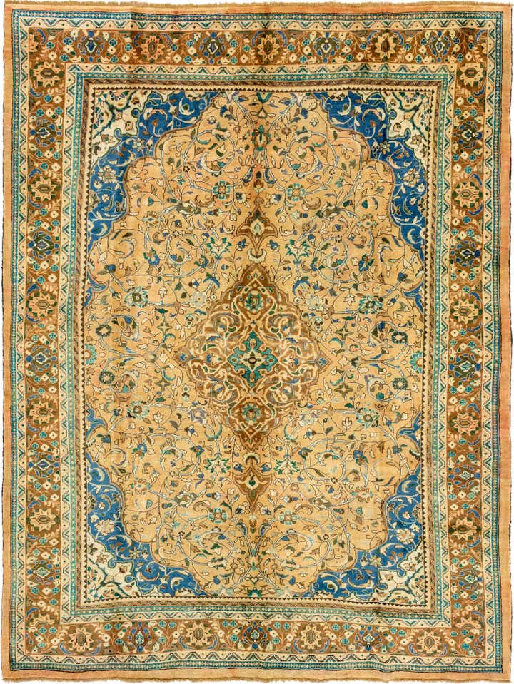 10' 1 x 13' 2 Hand Knotted Farahan Persian Wool Rug