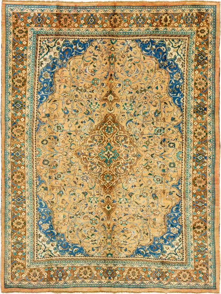 Detail image of 10' 1 x 13' 2 Hand Knotted Farahan Persian Wool Rug