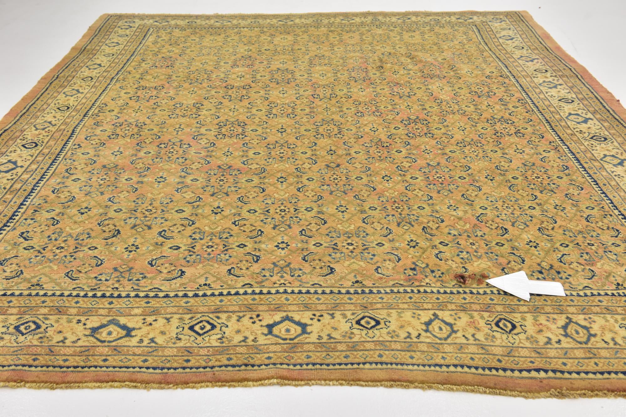 10' x 13' 6 Hand Knotted Farahan Persian Wool Rug