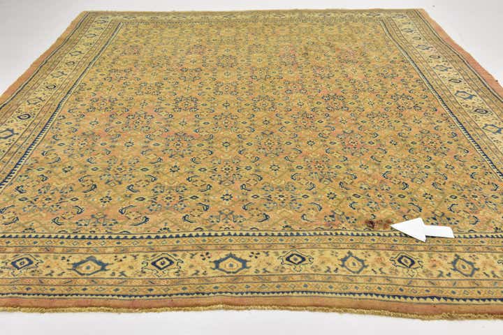 10' x 13' 6 Hand Knotted Farahan Persian Wool Rug