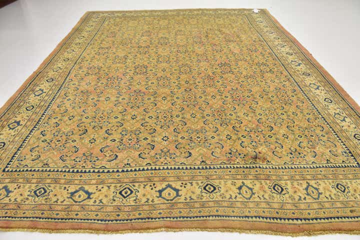 10' x 13' 6 Hand Knotted Farahan Persian Wool Rug