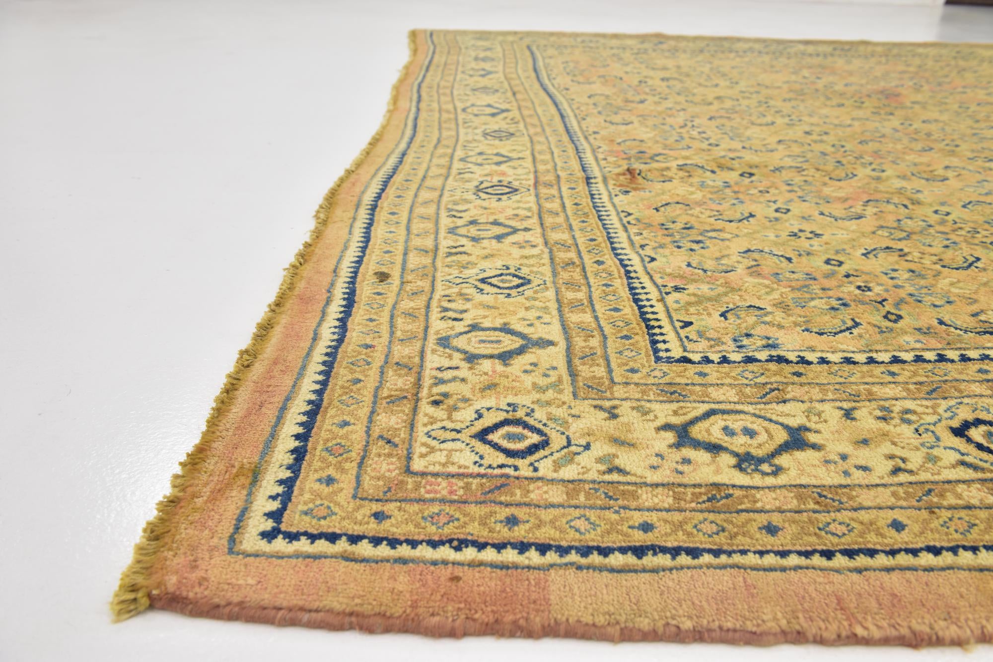 10' x 13' 6 Hand Knotted Farahan Persian Wool Rug