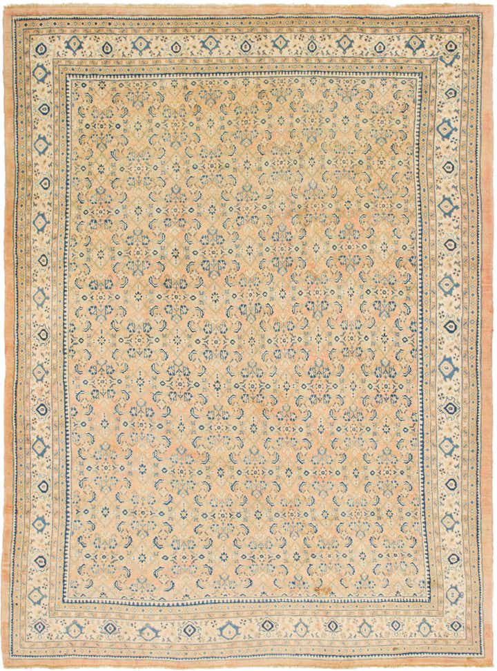10' x 13' 6 Hand Knotted Farahan Persian Wool Rug