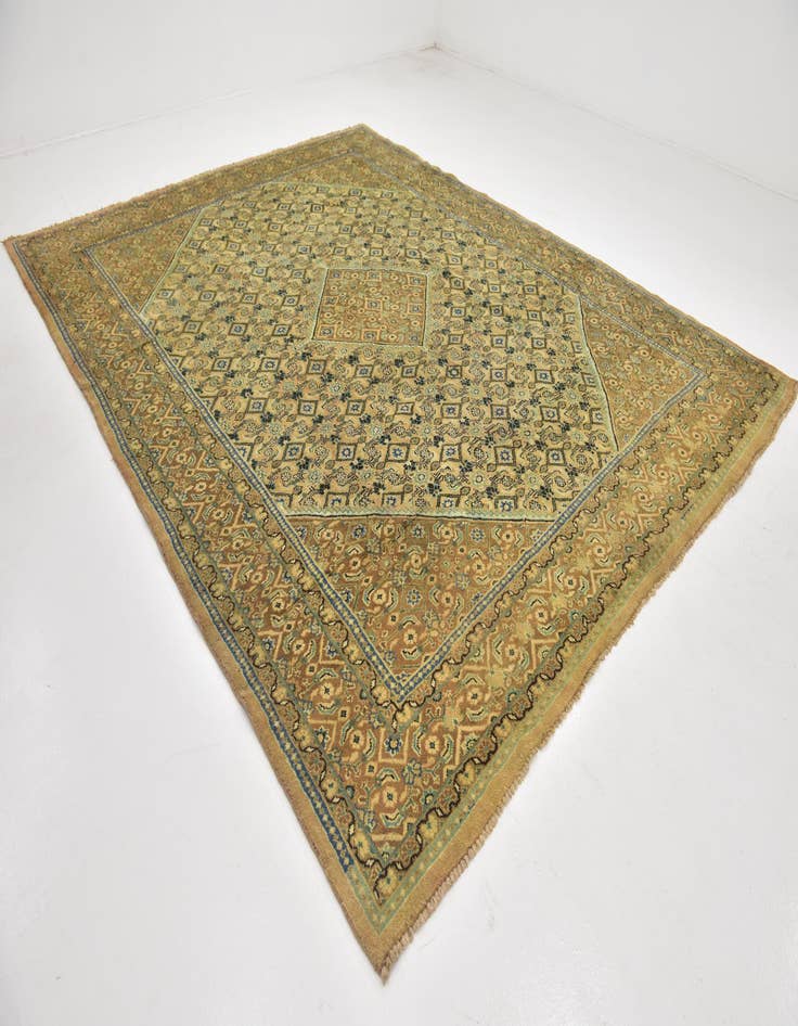 Detail image of 10' 2 x 12' 10 Hand Knotted Farahan Persian Wool Rug