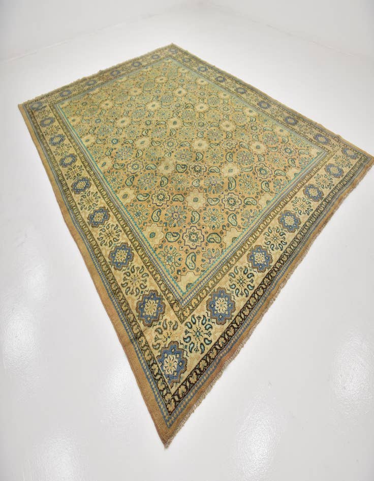 Detail image of 9' 9 x 12' 8  Hand Knotted Farahan Persian Wool Rug