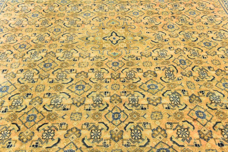Detail image of 9' 10 x 12' 9 Hand Knotted Farahan Persian Wool Rug