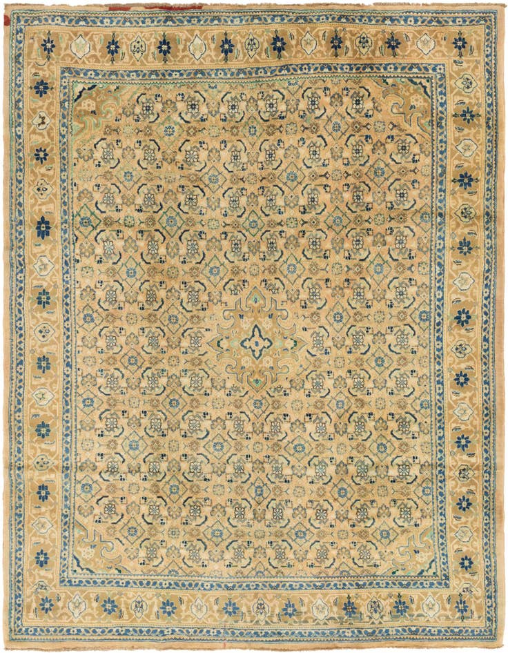 Detail image of 9' 10 x 12' 9 Hand Knotted Farahan Persian Wool Rug