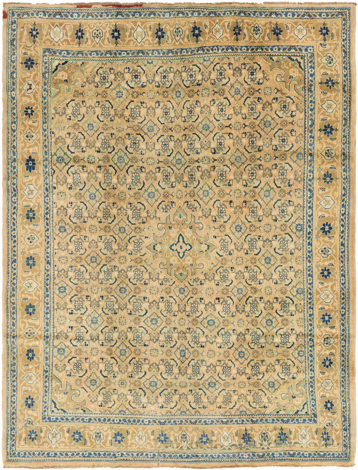 9' 10 x 12' 9 Hand Knotted Farahan Persian Wool Rug