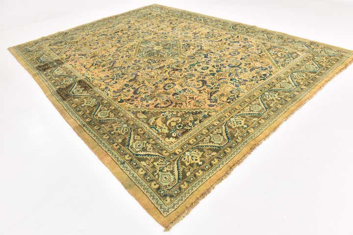 10' x 13' 2 Hand Knotted Farahan Persian Wool Rug