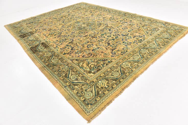 Detail image of 10' x 13' 2 Hand Knotted Farahan Persian Wool Rug