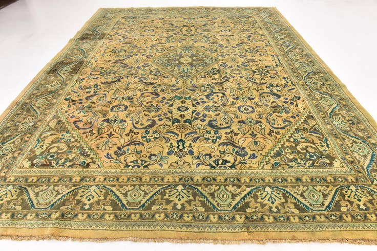 Detail image of 10' x 13' 2 Hand Knotted Farahan Persian Wool Rug