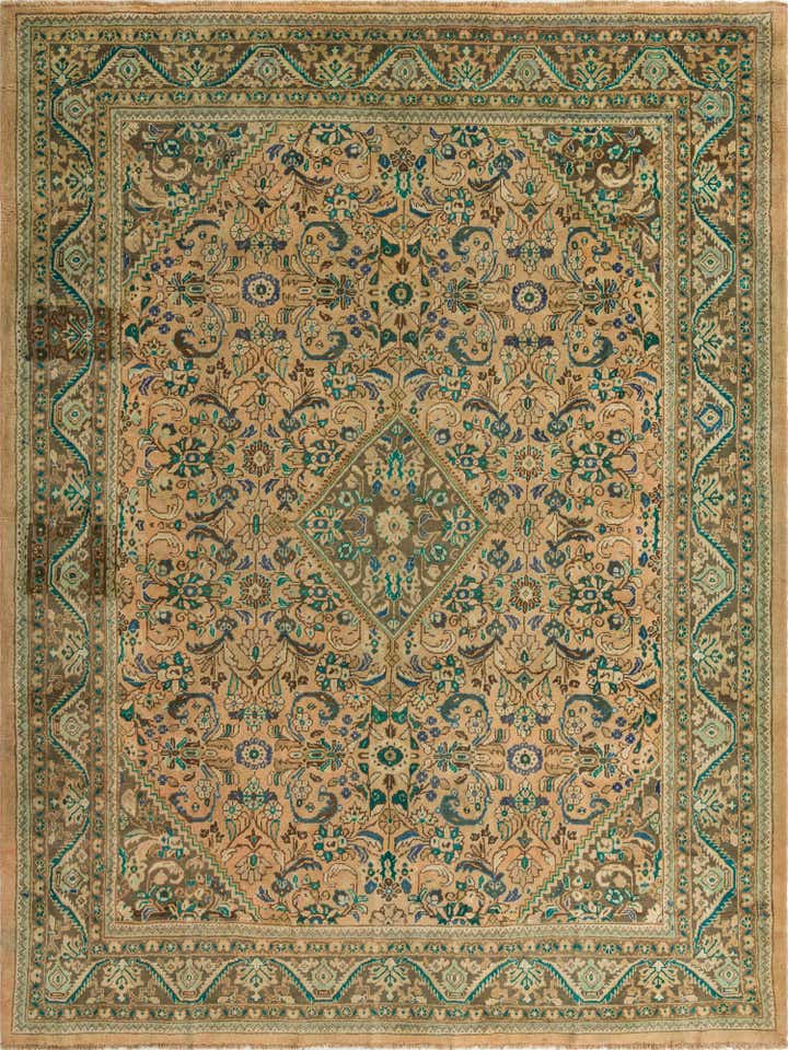 10' x 13' 2 Hand Knotted Farahan Persian Wool Rug