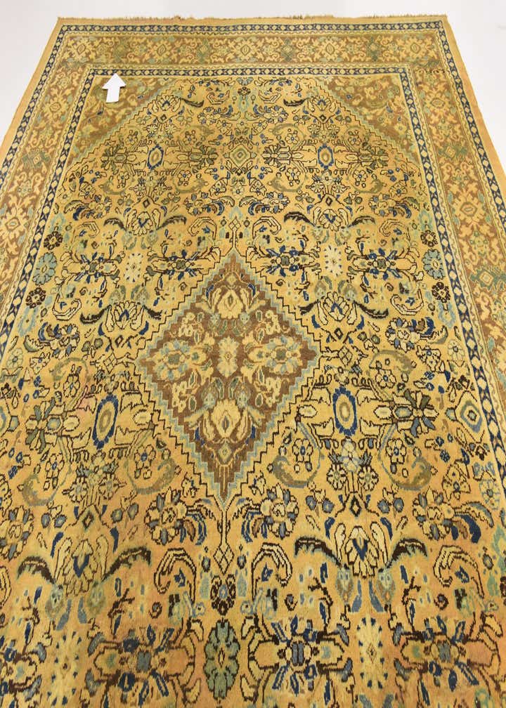 9' 9 x 12' 10 Hand Knotted Farahan Persian Wool Rug