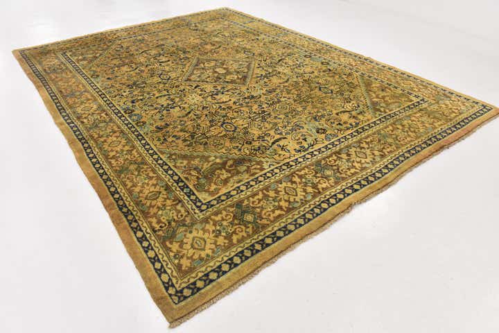 9' 9 x 12' 10 Hand Knotted Farahan Persian Wool Rug