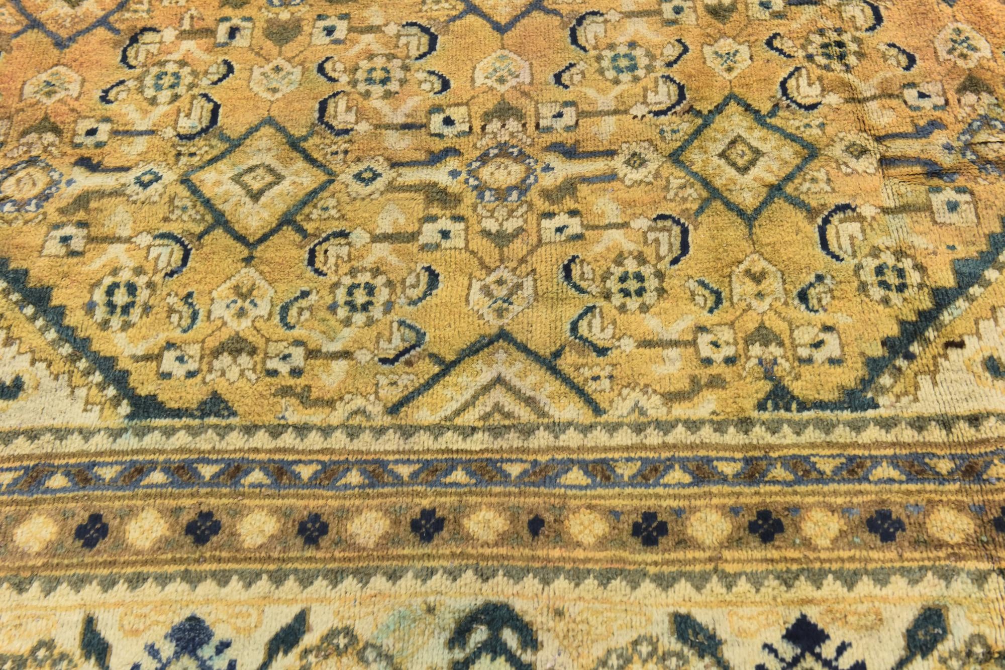 9' 7 x 12' 9 Hand Knotted Farahan Persian Wool Rug