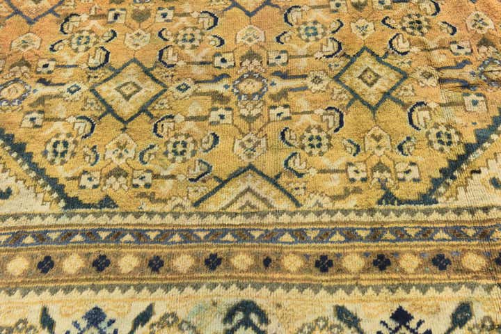 9' 7 x 12' 9 Hand Knotted Farahan Persian Wool Rug