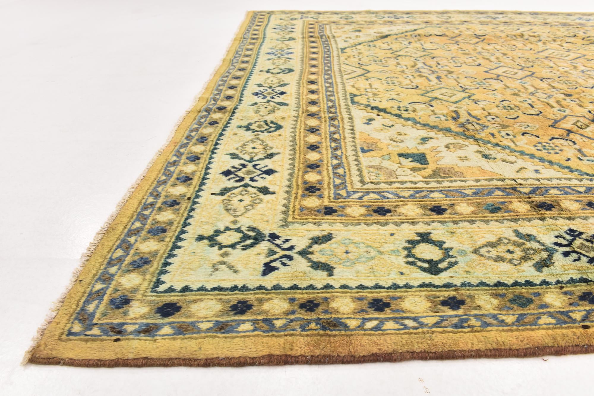 9' 7 x 12' 9 Hand Knotted Farahan Persian Wool Rug