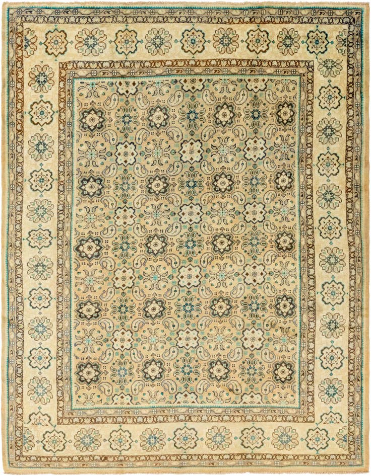 Detail image of 9' 8 x 12' 7 Hand Knotted Farahan Persian Wool Rug