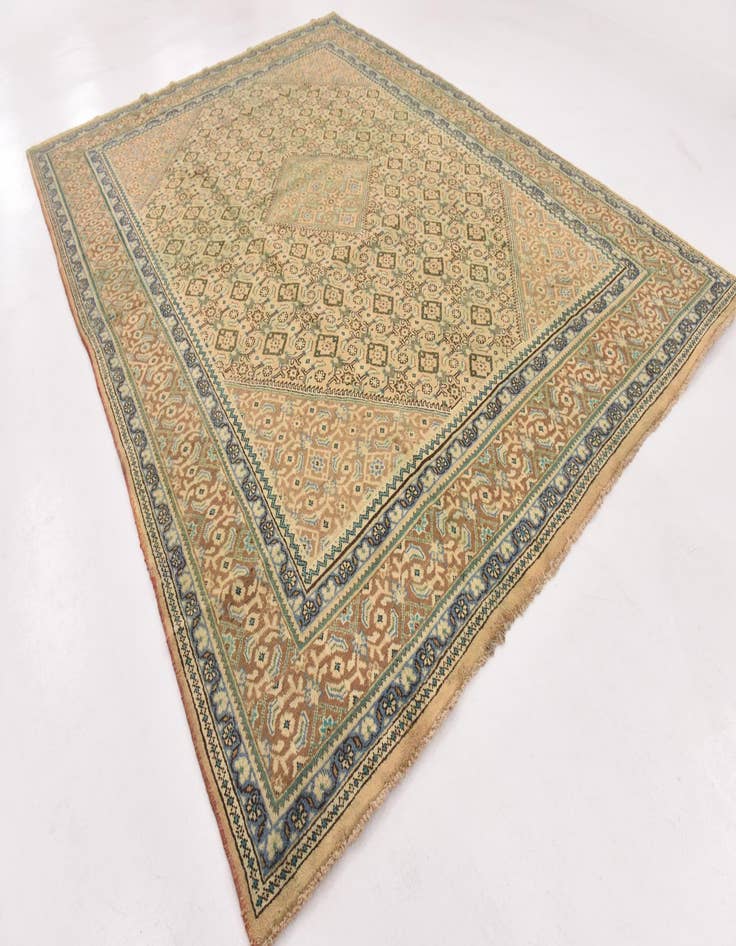 Detail image of 9' 8 x 13' Hand Knotted Farahan Persian Wool Rug