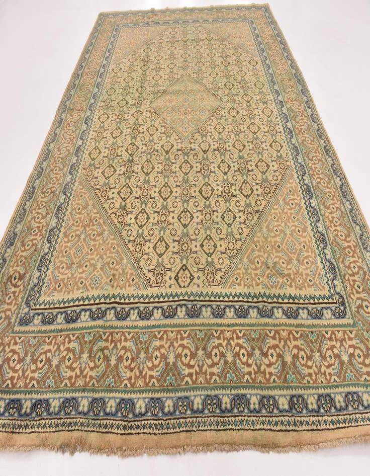 Detail image of 9' 8 x 13' Hand Knotted Farahan Persian Wool Rug