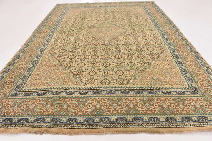 295cm x 395cm anudado a mano Farahan Alfombra Persa Lana