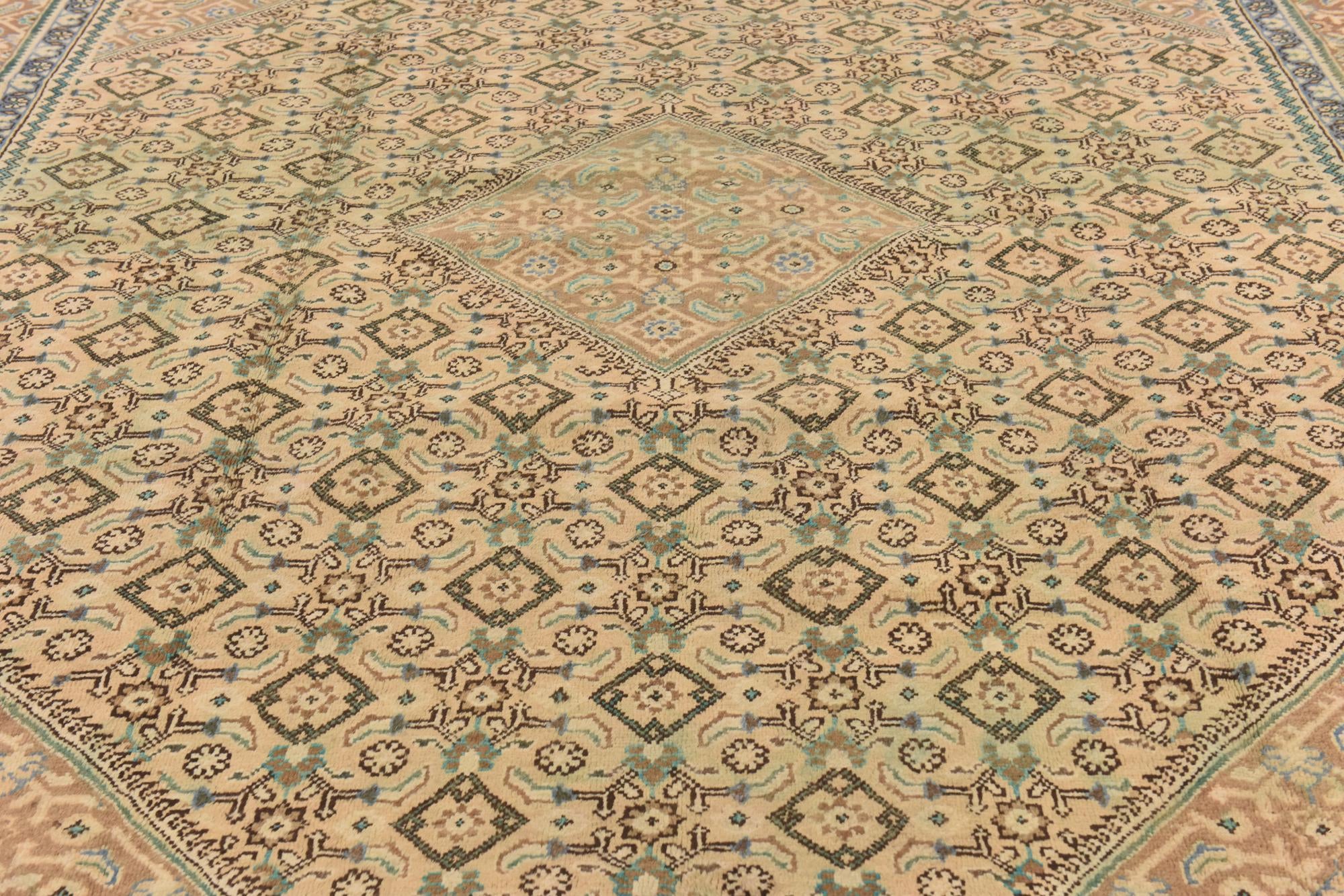 295cm x 395cm anudado a mano Farahan Alfombra Persa Lana