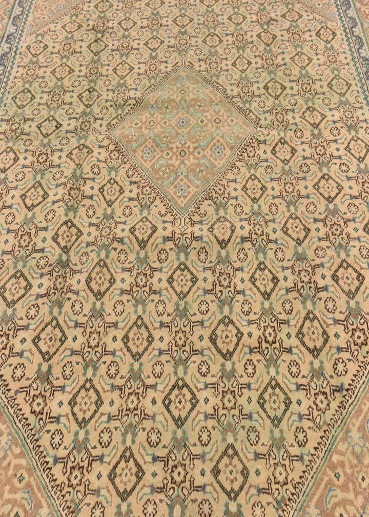 9' 8 x 13' Hand Knotted Farahan Persian Wool Rug