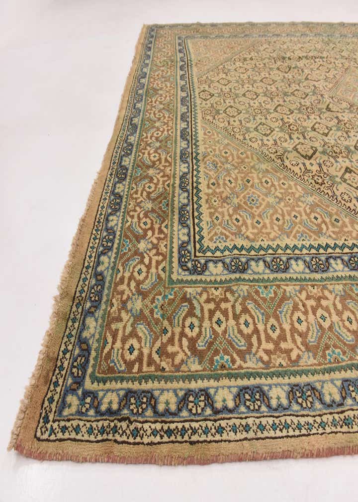 9' 8 x 13' Hand Knotted Farahan Persian Wool Rug