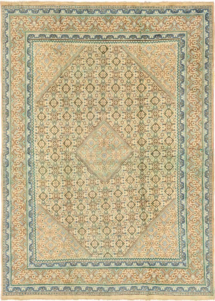 9' 8 x 13' Hand Knotted Farahan Persian Wool Rug