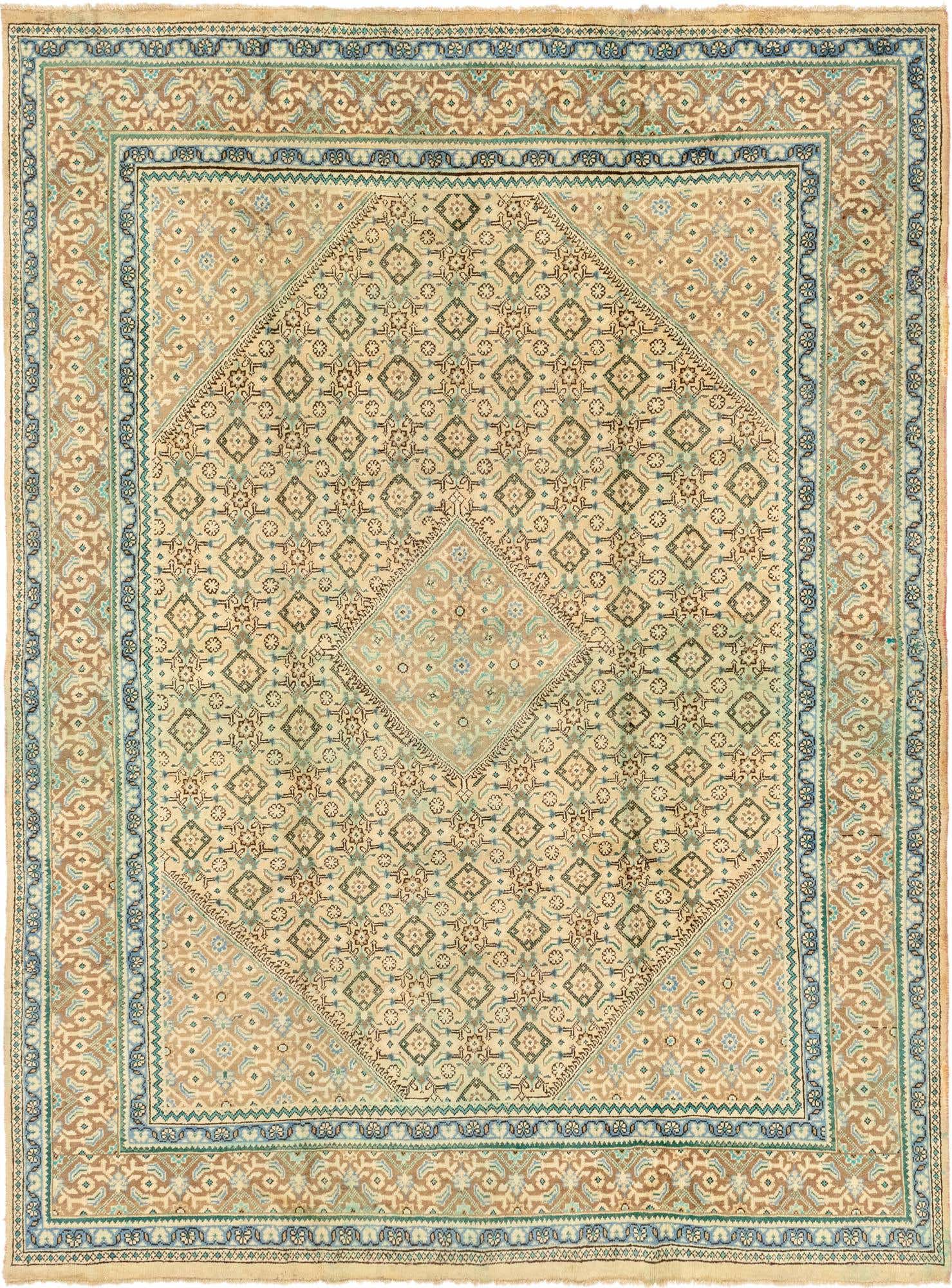 295cm x 395cm anudado a mano Farahan Alfombra Persa Lana