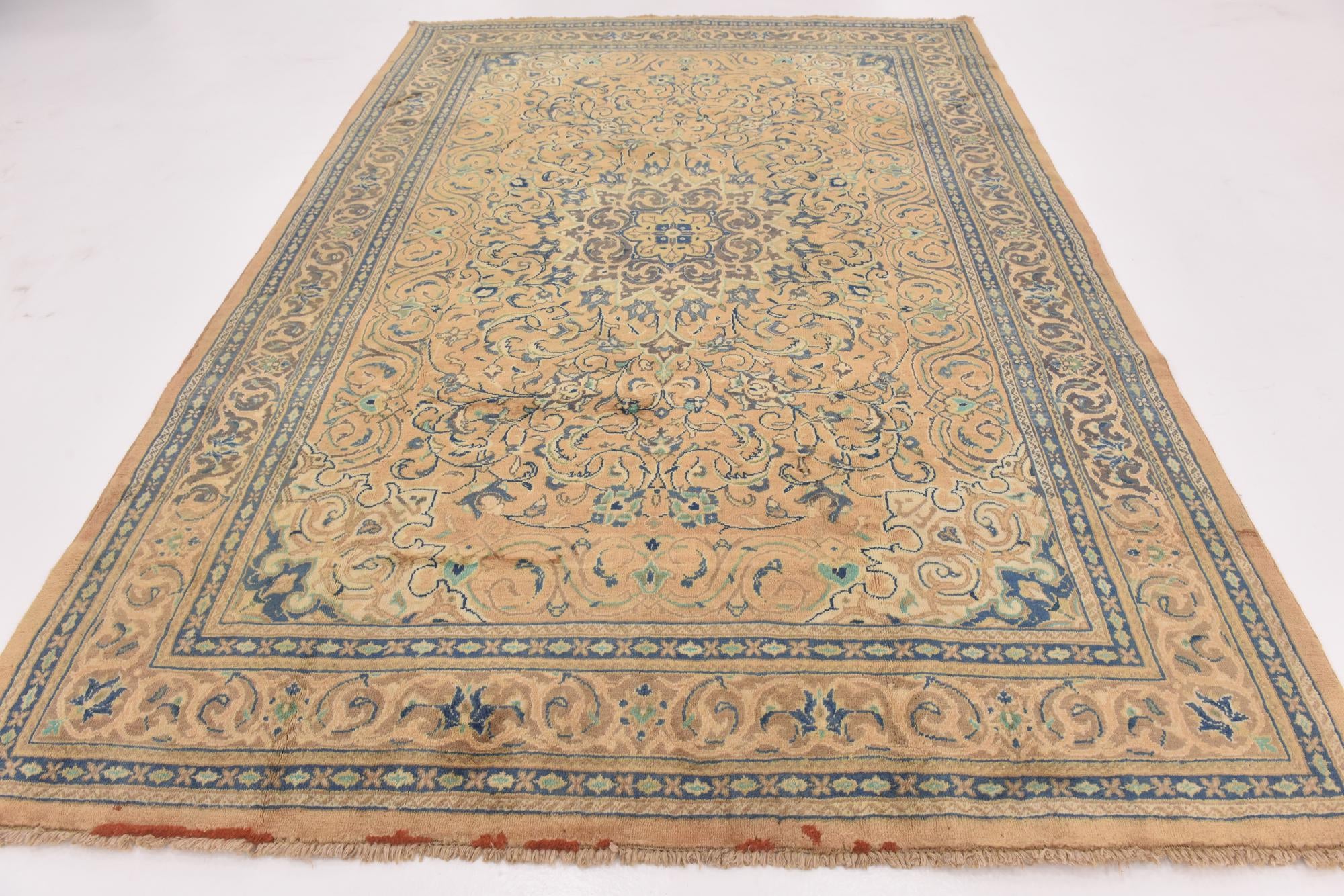 7' 2 x 10' 5 Hand Knotted Farahan Persian Wool Rug