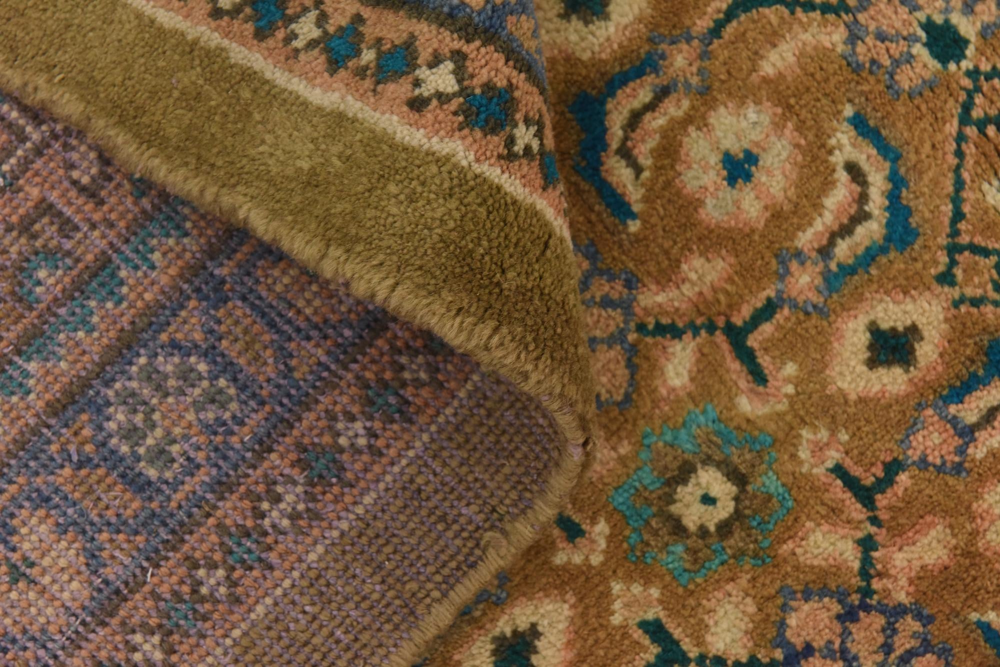 9' 10 x 13' 2 Hand Knotted Farahan Persian Wool Rug
