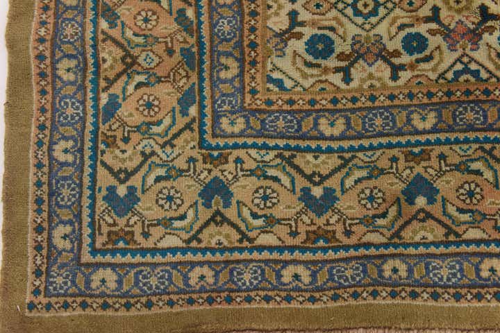 9' 10 x 13' 2 Hand Knotted Farahan Persian Wool Rug