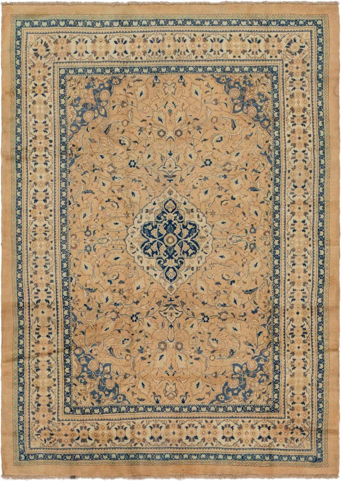Detail image of 7' 10 x 11' 3 Hand Knotted Farahan Persian Wool Rug