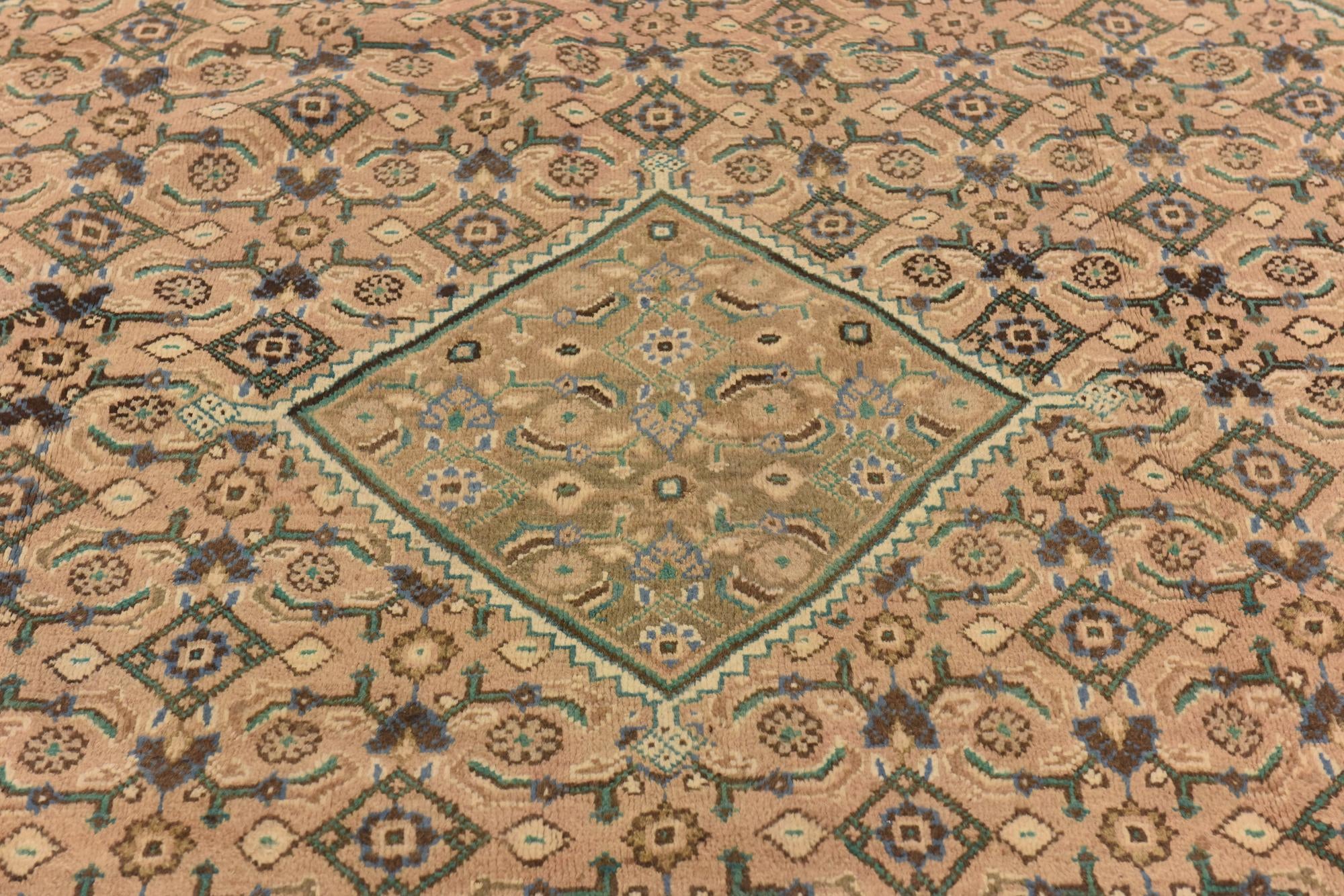 9' 7 x 13' 4 Hand Knotted Farahan Persian Wool Rug