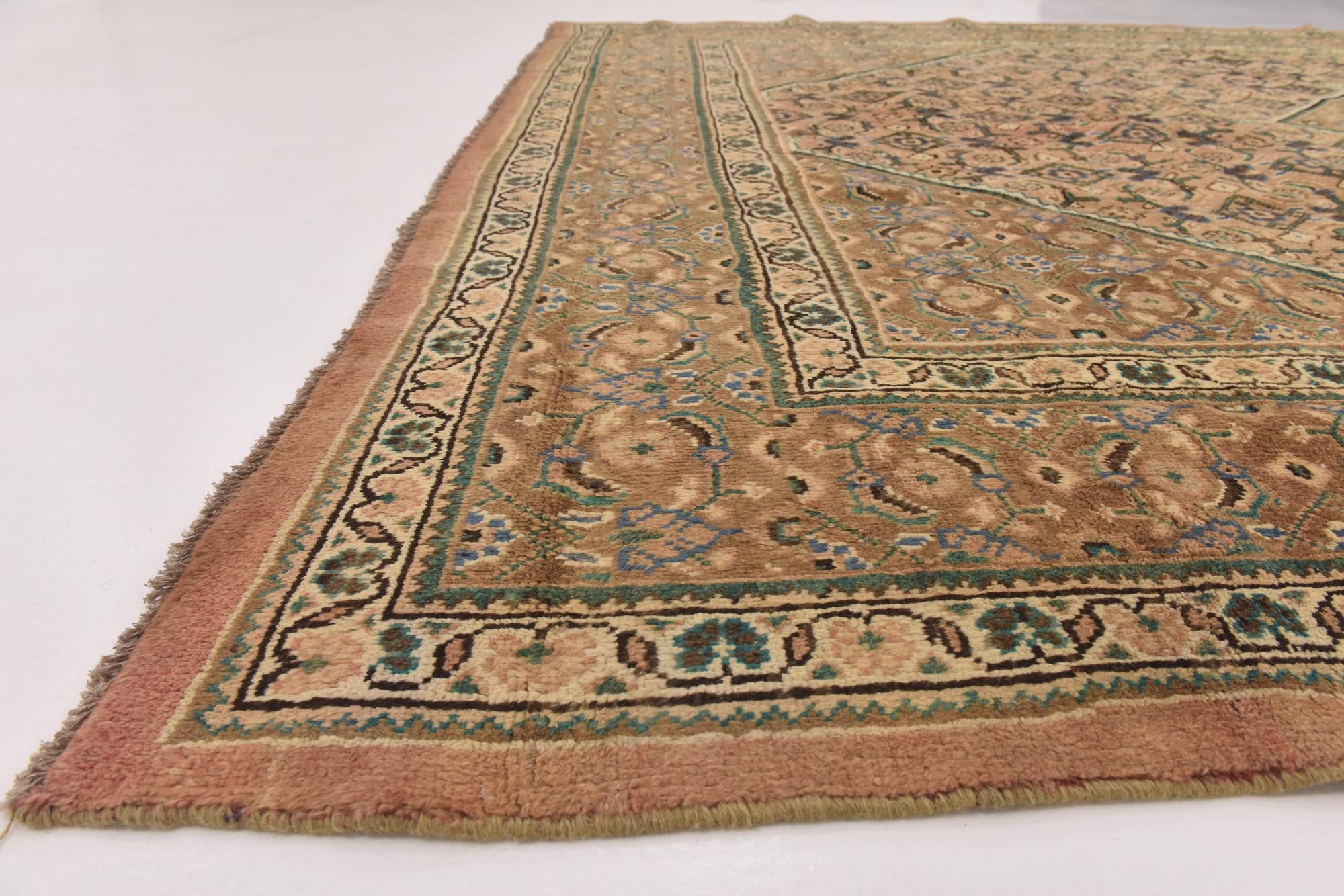9' 7 x 13' 4 Hand Knotted Farahan Persian Wool Rug