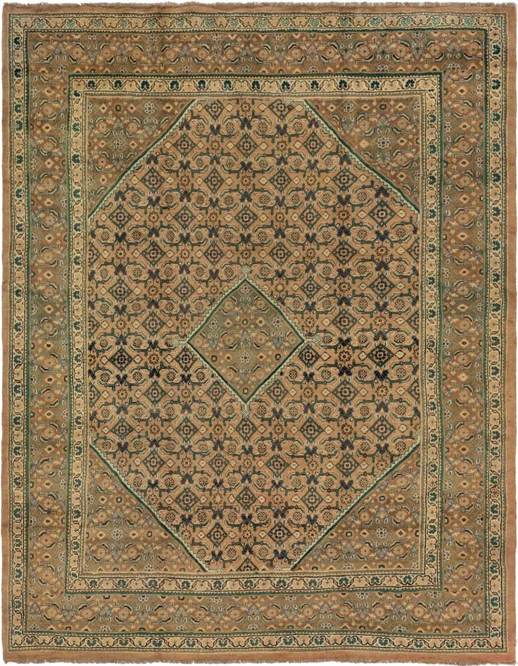 Detail image of 9' 7 x 13' 4 Hand Knotted Farahan Persian Wool Rug
