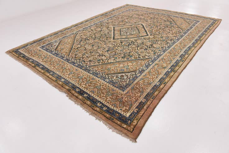 Detail image of 9' 7 x 13' 6 Hand Knotted Farahan Persian Wool Rug
